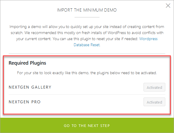 Required Plugins 