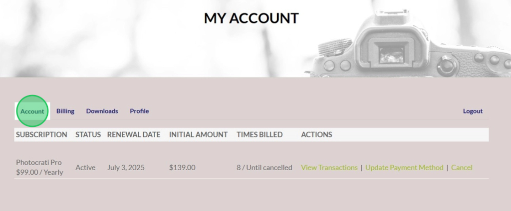 click-account-tab - Photocrati Click Account Tab